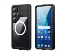 Oem Dėklas na Samsung S26 ULTRA wodoodporne Shellbox Mars su metalowym ringiem juoda