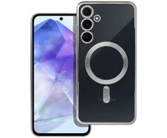 Oem ELECTRO MAG COVER dėklas suderinamas su MagSafe skirtas Samsung Galaxy A55 sidabro spalvos