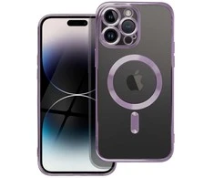 Dėklas Oem Case for iPhone 16 Electro Mag Cover compatible with MagSafe violetinė
