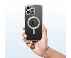 Oem ELECTRO MAG COVER dėklas suderinamas su MagSafe skirtas Samsung Galaxy S24 sidabro spalvos