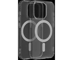 Oem Originalus „iPhone 15 PLUS“ dėklas, suderinamas su „MagSafe“ permatomu, sušalusio stiklo apvalkalu.