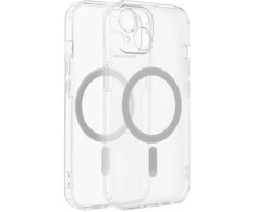 Dėklas Oem Case for iPhone 15 PLUS Frost Mag Cover compatible with MagSafe (camera protection) transparent frozen