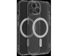 Oem Originalus „iPhone 15 PLUS“ dėklas, suderinamas su „MagSafe“ (fotoaparato apsauga), skaidrus ir sušalęs.