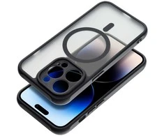 Dėklas Oem Case for iPhone 16 PRO Full Matte Mag Cover compatible with MagSafe juodas