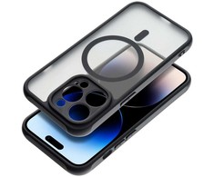Dėklas Oem Case for iPhone 15 PRO Full Matte Mag Cover compatible with MagSafe juodas