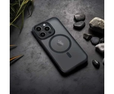 Oem FULL MATTE MAG COVER dėklas suderinamas su MagSafe skirtas Xiaomi Redmi Note 14 PRO 5G juodos spalvos