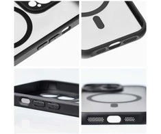 Dėklas Oem Case for iPhone 14 PLUS Full Matte Mag Cover compatible with MagSafe juodas