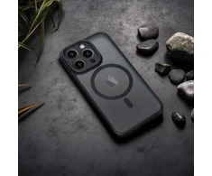 Dėklas Oem Case for iPhone 12 Full Matte Mag Cover compatible with MagSafe juodas