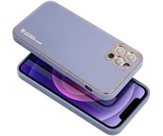 Dėklas telefonui Forcell LEATHER skirtas iPhone 12 Pro Max, mėlyna