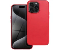 Oem Dėklas Leather Mag Cover (MagSafe) skirtas iPhone 15 Pro Max raudonas