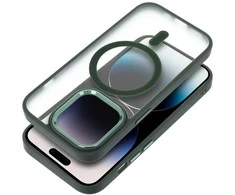 MATTE MAG COVER dėklas, suderinamas su MagSafe, skirtas IPHONE 15 žalias