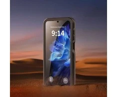 Oem Vandeniui atsparus dėklas SHELLBOX A16 skirtas Samsung Galaxy A16 juodos spalvos