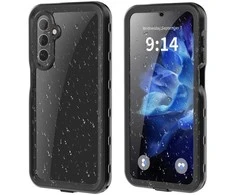 Oem Vandeniui atsparus dėklas SHELLBOX A16 skirtas Samsung Galaxy A16 juodos spalvos