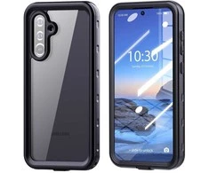 Oem Vandeniui atsparus dėklas SHELLBOX A36 skirtas Samsung Galaxy A36 juodos spalvos