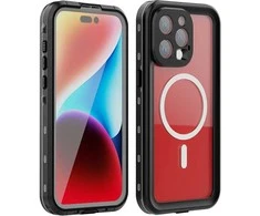 Dėklas Oem Case for iPhone 15 PRO MAX Shellbox DOT waterproof MagSafe compatible juodas