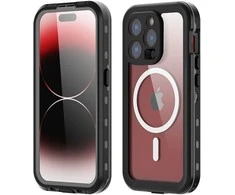 Dėklas Oem Case for iPhone 15 PRO Shellbox DOT waterproof MagSafe compatible juodas