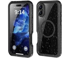 Oem Case for iPhone 16 PLUS Shellbox GT waterproof MagSafe compatible juodas