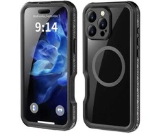 Dėklas Oem Case for iPhone 16 PRO MAX Shellbox GT waterproof MagSafe compatible juodas