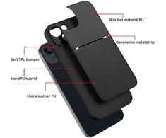 Dėklas Forcell Oem Case for iPhone 15 Noble juodas