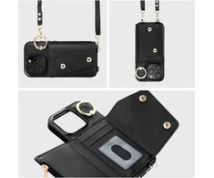 Dėklas Oem Case for iPhone 13 Wonder with wallet juodas