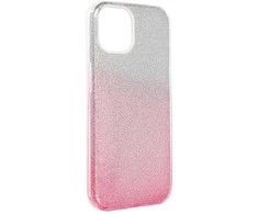 Forcell Rožinė SHINING dėklas, skirtas IPHONE 14, skaidrus, rožinis