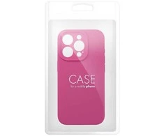 Oem iPhone 15 silikoninis dėklas 2 mm (kameros apsauga) rožinė
