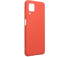 Forcell Samsung A12 silikoninis dėklas persikinės spalvos
