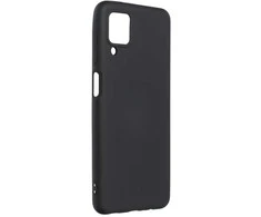 Forcell Oem SILICONE dėklas skirtas Samsung Galaxy A12 juodos spalvos
