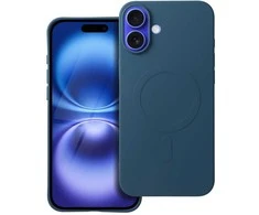Oem Dėklas Silicone Mag Cover (big hole) (MagSafe) skirtas iPhone 16 Plus mėlynas