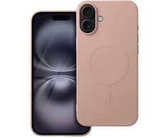 Oem Dėklas Silicone Mag Cover (big hole) (MagSafe) skirtas iPhone 16 Plus rožinis