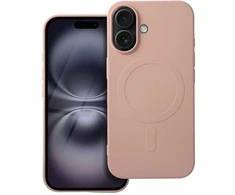 Oem Dėklas Silicone Mag Cover (big hole) (MagSafe) skirtas iPhone 16 rožinis