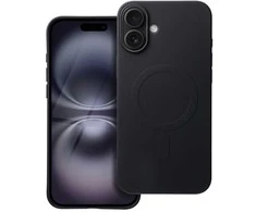 Oem Dėklas Silicone Mag Cover (big hole) (MagSafe) skirtas iPhone 16 Plus juodas