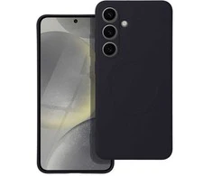 Oem SILICONE MAG COVER dėklas suderinamas su MagSafe skirtas Samsung Galaxy S24 FE juodos spalvos