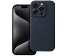Dėklas Oem Case for iPhone 15 PRO Silicone Mag Cover compatible with MagSafe titanium mėlynas