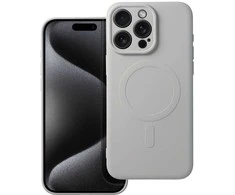 Oem Dėklas Silicone Mag Cover (MagSafe) skirtas iPhone 15 Pro Max titano spalvos