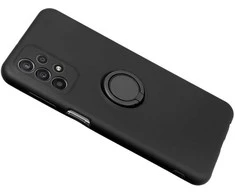 Oem SILICONE RING dėklas skirtas Samsung Galaxy A25 5G juodos spalvos