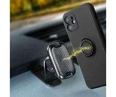 Oem SILICONE RING dėklas skirtas Samsung Galaxy A54 5G juodos spalvos