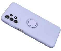Oem SILICONE RING dėklas skirtas Samsung Galaxy S24 FE violetinės spalvos
