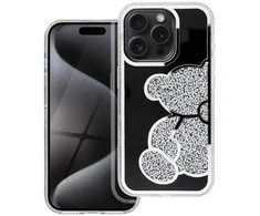 Dėklas Oem Case for iPhone 13 PRO Teddy Bear sidabrinis