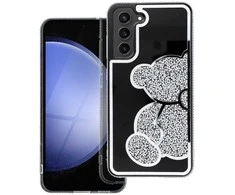 Oem TEDDY BEAR Dėklas skirtas Samsung Galaxy A15 4G / A15 5G sidabro spalvos