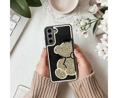 Oem TEDDY BEAR Dėklas skirtas Samsung Galaxy A54 aukso spalvos