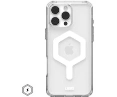 UAG Urban Armor Gear dėklas PLYO, suderinamas su MagSafe ir magnetiniu žiediniu stovu, skirtas IPHONE 16 Pro Max ledo baltas / titanas