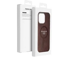 Oem GENTLEMAN MAG COVER dėklas suderinamas su MagSafe skirtas Samsung Galaxy A56 rudos spalvos