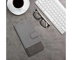 Dėklas Oem GOMMA Book skirtas Xiaomi Redmi Note 14 PRO 4G pilkos spalvos
