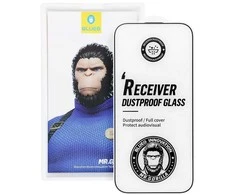 Blueo Grūdintas stiklas 5D Mr. Monkey Glass - Apple iPhone 17 juodas (stiprus atsparumas dulkėms)