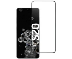 BlueStar Blue Star Apsauginis stiklas Blue Star - Samsung Galaxy Galaxy S20 Ultra Full Face (full glue/case friendly) - juodas Apsauginis stiklas Blue Star