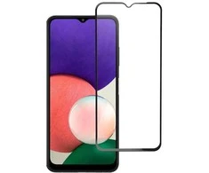 BlueStar Blue Star Apsauginis stiklas Blue Star - Samsung Galaxy A22 5G Full Face (full glue with frame/small size) - juodas Apsauginis stiklas Blue Star