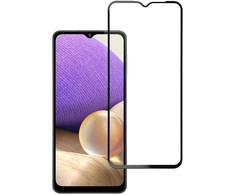 BlueStar Blue Star Apsauginis stiklas Blue Star - Samsung Galaxy A32 5G Full Face (full glue with frame/small size) - juodas Apsauginis stiklas Blue Star