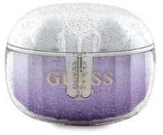 Ausinės Bluetooth TWS + Guess Glitter Gradient GUTWSHDGKEEU violetinės spalvos