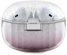 Ausinės Bluetooth Guess Glitter Gradient GUTWSHDGKEEP TWS rožinės spalvos
